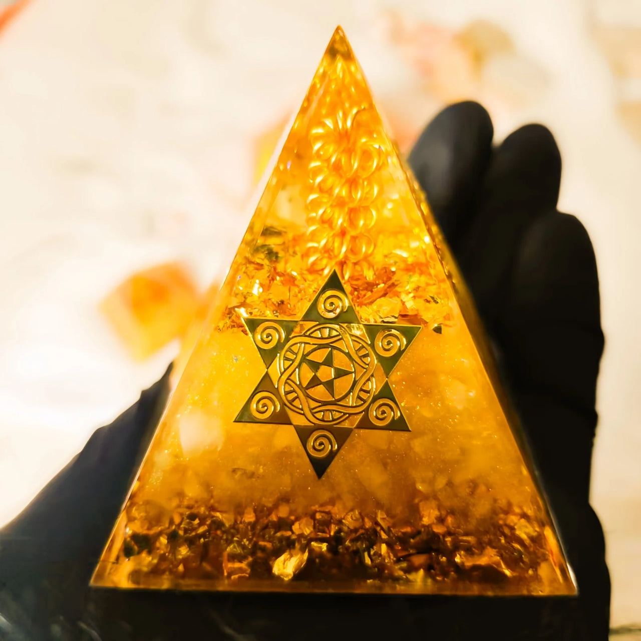 Wealth and Prosperity Ceregat Orgonite Pyramid