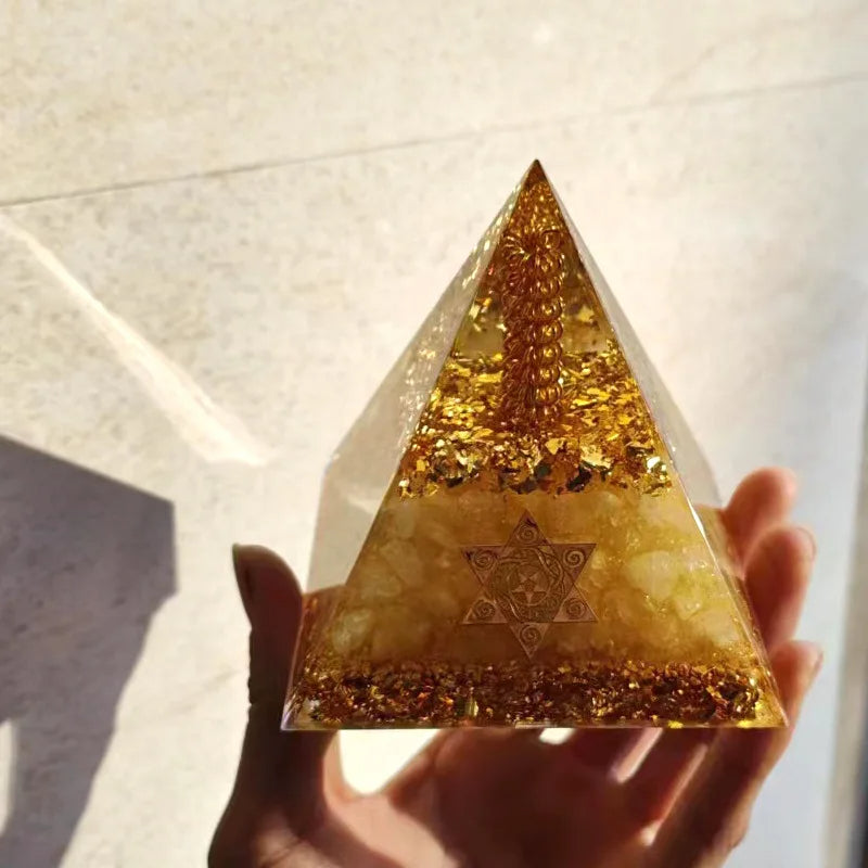 Wealth and Prosperity Ceregat Orgonite Pyramid