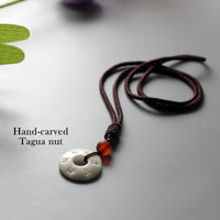 Thumbnail for Hand-carved Mantra Sign Necklace