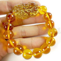 Thumbnail for Natural Citrine Stone Lucky 'Pi Xiu' WEALTH Bracelet-IN STOCK USA!