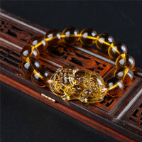 Thumbnail for Natural Citrine Stone Lucky 'Pi Xiu' WEALTH Bracelet-IN STOCK USA!