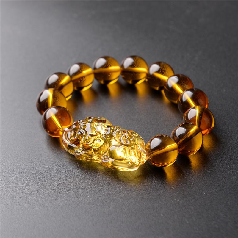 Natural Citrine Stone Lucky 'Pi Xiu' WEALTH Bracelet-IN STOCK USA!