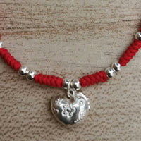 Thumbnail for 2024 Year of the Rabbit! S925 Silver Animal Zodiac Red Rope Bracelet