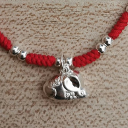 2024 Year of the Rabbit! S925 Silver Animal Zodiac Red Rope Bracelet