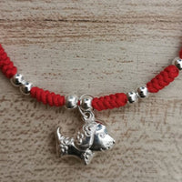 Thumbnail for 2024 Year of the Rabbit! S925 Silver Animal Zodiac Red Rope Bracelet