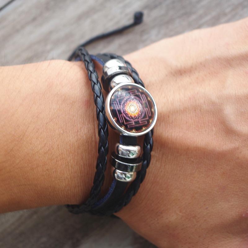 Sri Yantra Sacred Geometry Multi-Layer Bracelet