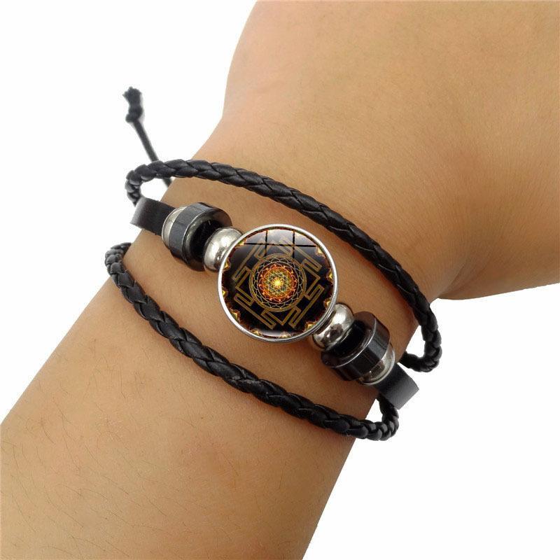 Sri Yantra Sacred Geometry Multi-Layer Bracelet