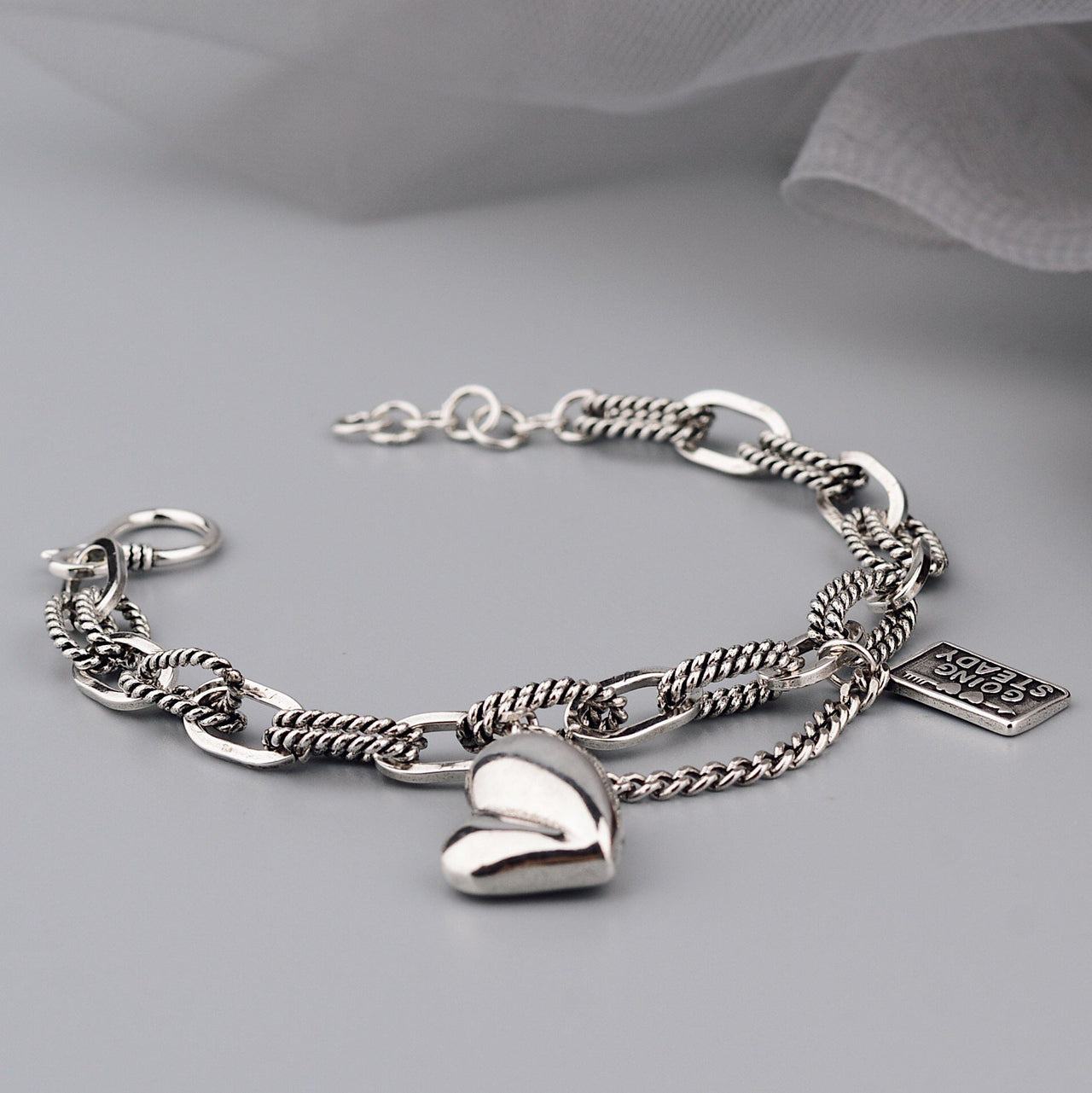 THAI SILVER Appreciation 'GOING STEADY' Bracelet