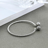 Thumbnail for THAI SILVER Double Bell Twisted Bracelet