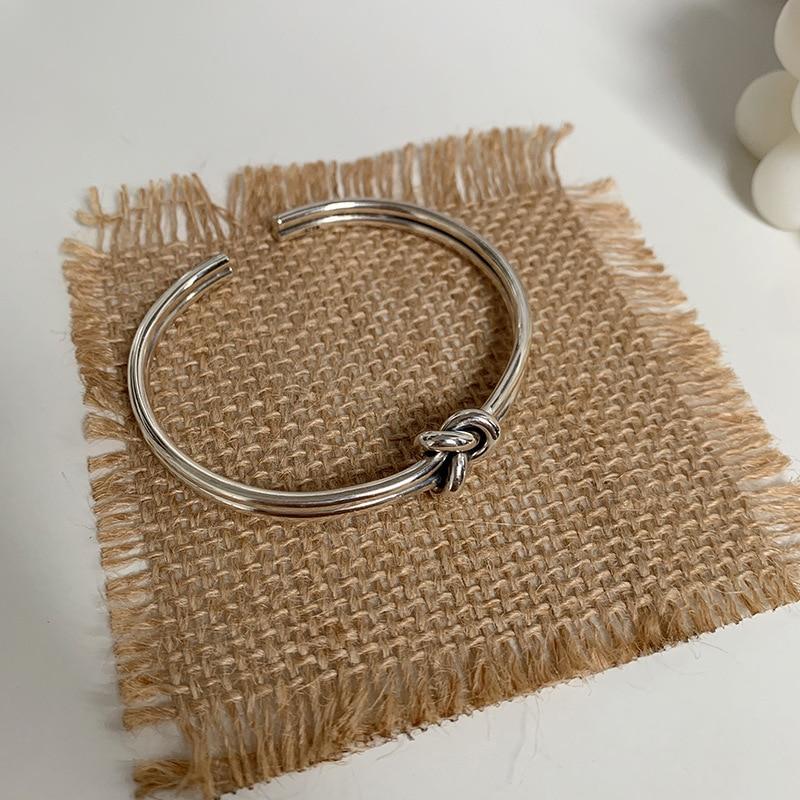 THAI SILVER Knot Bracelet + Fish Bangle- SAVE BIG with the 2pc SET!