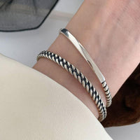 Thumbnail for THAI SILVER Simple Vintage Bracelet- 3 Styles. Buy the 3 pc  Set,save $$$