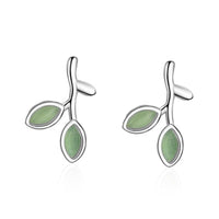 Thumbnail for THAI SILVER Natural Aventurine 2 Leaf  5 pc Jewelry Set