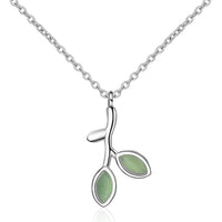 Thumbnail for THAI SILVER Natural Aventurine 2 Leaf  5 pc Jewelry Set