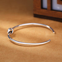 Thumbnail for THAI SILVER Simple Knot 'PROTECTION' Bangle