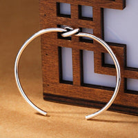 Thumbnail for THAI SILVER Simple Knot 'PROTECTION' Bangle