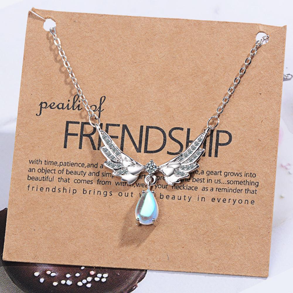 THAI SILVER Moonstone Friendship Necklace