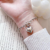 Thumbnail for THAI SILVER Full Heart Bracelet