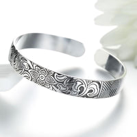 Thumbnail for THAI SILVER Lotus Flower TRANSFORMATION Bangle