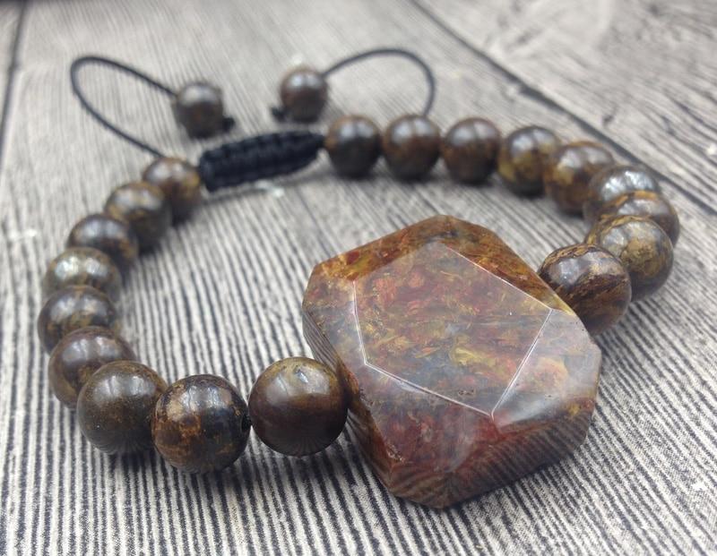 Bronzite Stone ' RESTORE HARMONY' Healing Bracelet