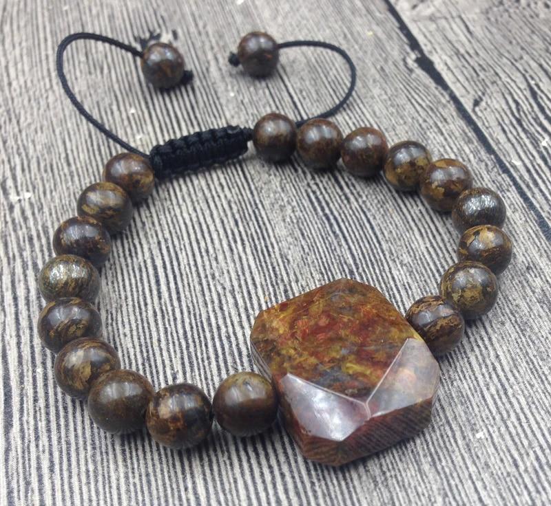 Bronzite Stone ' RESTORE HARMONY' Healing Bracelet