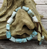 Thumbnail for Natural Raw Larimar -The ULTRA TRANQUILITY  Stone Bracelet