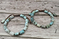 Thumbnail for Natural Raw Larimar -The ULTRA TRANQUILITY  Stone Bracelet