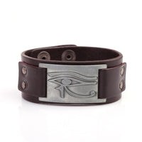 Thumbnail for Eye of Horus Protection Leather Bracelet YourSoulPlace