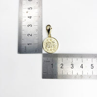 Thumbnail for Silver & Zirconia GEMINI Zodiac Charm in Gold