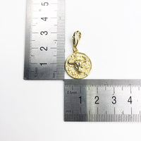 Thumbnail for Silver & Zirconia TAURUS Zodiac Charm in Gold