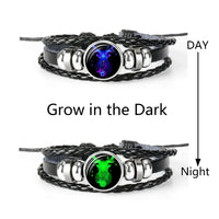 Thumbnail for Zodiac Constellations Astrology Spirit Braided Leather Bracelet