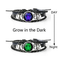 Thumbnail for Zodiac Constellations Astrology Spirit Braided Leather Bracelet