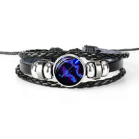 Thumbnail for Zodiac Constellations Astrology Spirit Braided Leather Bracelet