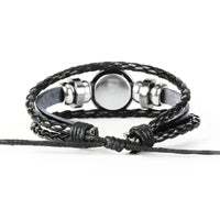 Thumbnail for Zodiac Constellations Astrology Spirit Braided Leather Bracelet