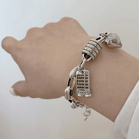 Thumbnail for THAI SILVER Attract Money & Prosperity 'Abacus' Bracelet