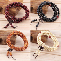 Thumbnail for Buddhist Sandalwood Mala Prayer Bracelet (108 beads)
