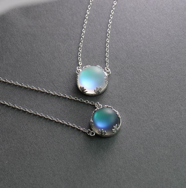 925 Sterling Silver 'AURORA LIGHTS' Crystal Necklace