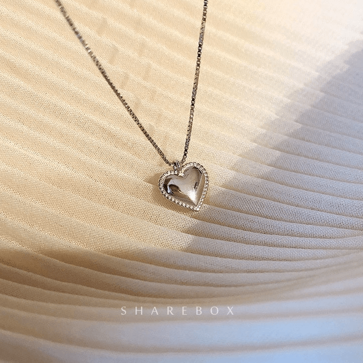 THAI SILVER Heart 'PASSION' Pendant Necklace