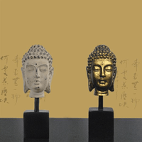 Thumbnail for Buddha Head on Display Base-2 Finishes Available