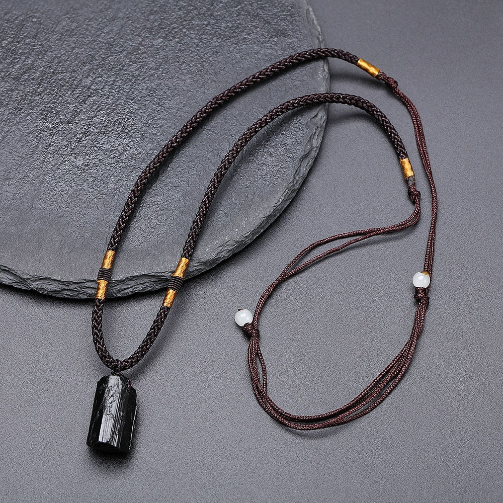 Black Tourmaline Healing Stone Necklace