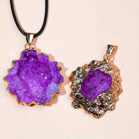 Thumbnail for Natural Geode Stone Pendant Necklace