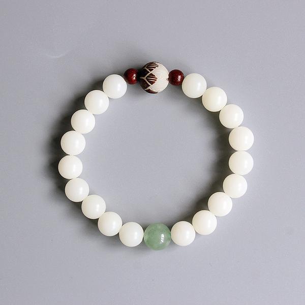 Green Jade Bodhi Seed Bracelet