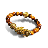 Thumbnail for Brave Piyao Wealth Tiger's Eye Bracelet