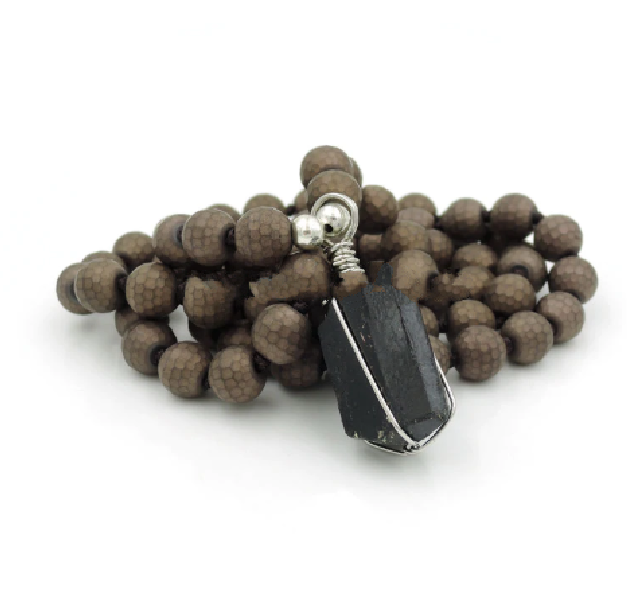 Hematite Bead & Black Tourmaline REPEL NEGATIVITY Necklace