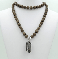 Thumbnail for Hematite Bead & Black Tourmaline REPEL NEGATIVITY Necklace