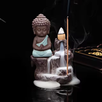 Thumbnail for Calming Staggered Waterfall and Buddha Incense Burner YourSoulPlace