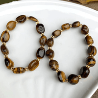 Thumbnail for Simplistic Natural Tiger's Eye Bracelet