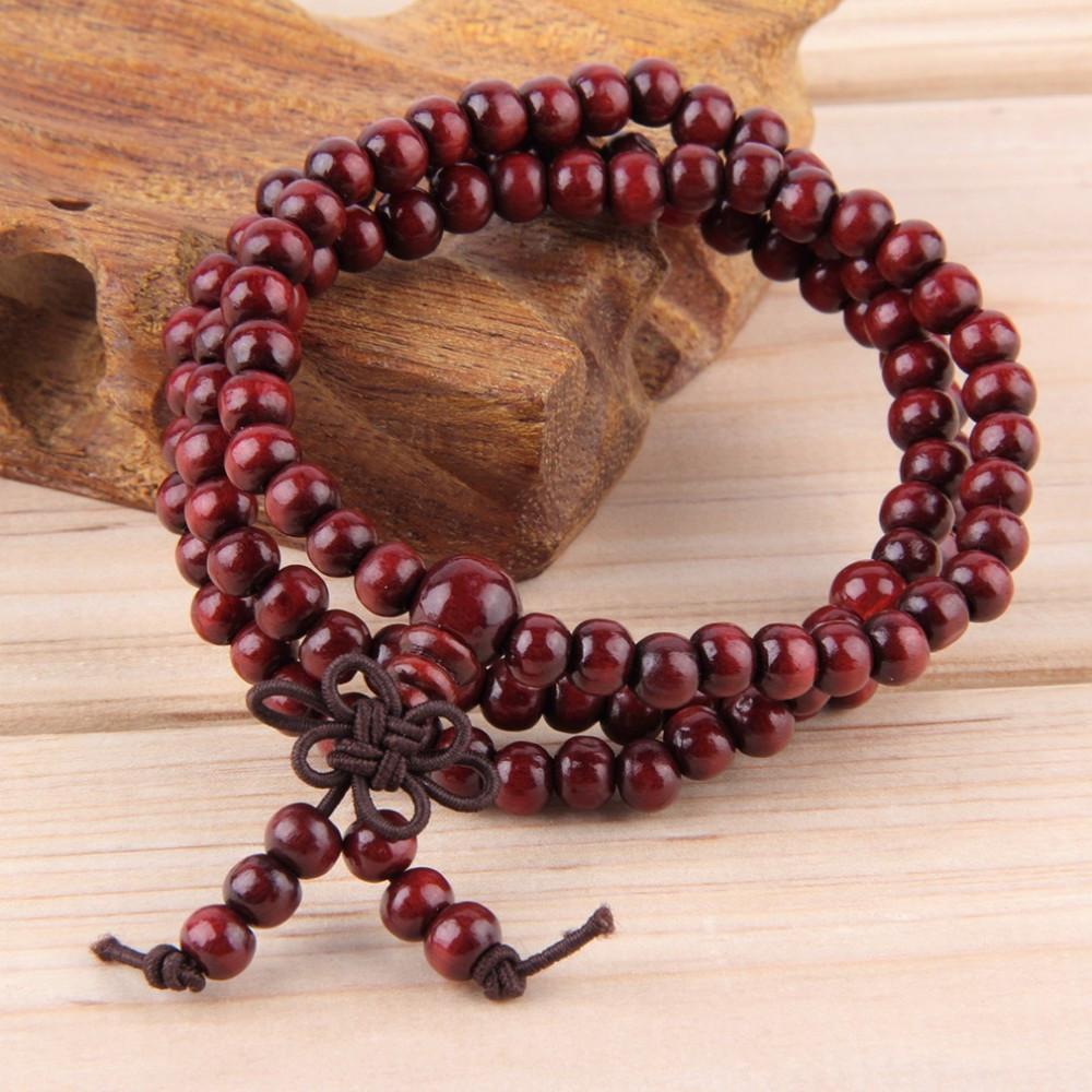 Buddhist Sandalwood Mala Prayer Bracelet (108 beads)