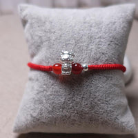 Thumbnail for 2022-The Year of the TIGER  ! Pure 999 Silver Chinese Zodiac Animal Red Rope bracelets