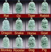 Thumbnail for 2024 - Year of The DRAGON ! Carved Natural Burmese Jadeite Necklace - Choose your Animal!