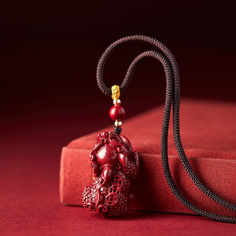 Cinnabar Pixiu Necklace